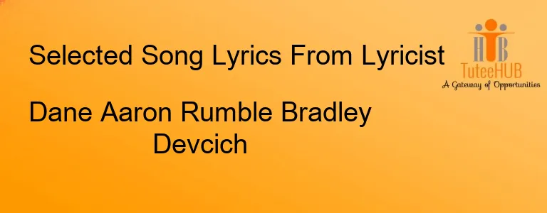 Dane Aaron Rumble Bradley Devcich