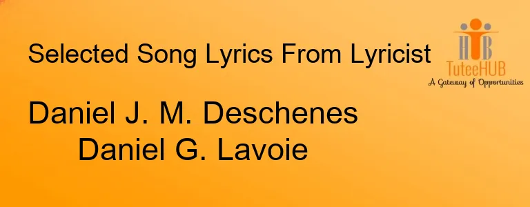 Daniel J. M. Deschenes Daniel G. Lavoie