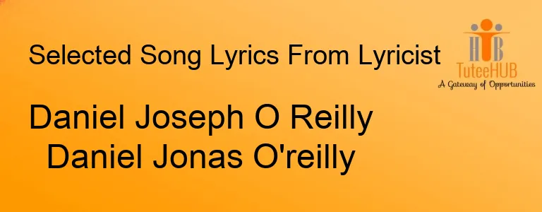 Daniel Joseph O Reilly Daniel Jonas O'reilly