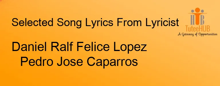 Daniel Ralf Felice Lopez Pedro Jose Caparros