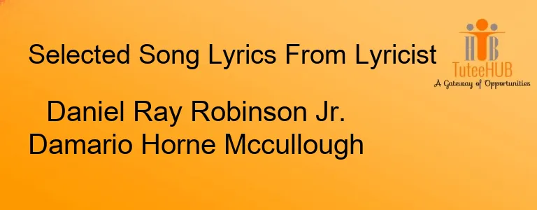 Daniel Ray Robinson Jr. Damario Horne Mccullough