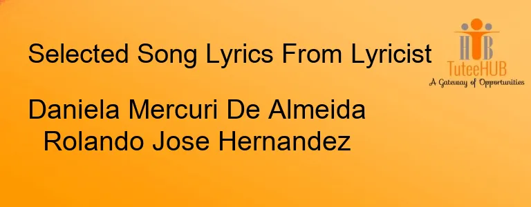 Daniela Mercuri De Almeida Rolando Jose Hernandez