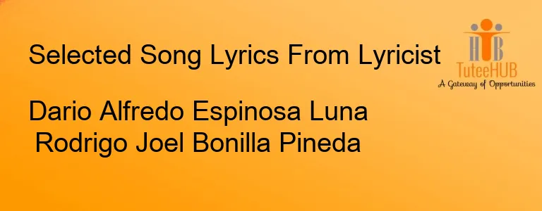 Dario Alfredo Espinosa Luna Rodrigo Joel Bonilla Pineda