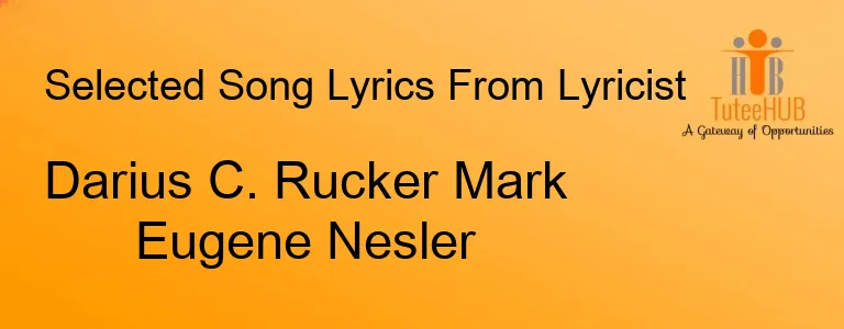 Darius C. Rucker Mark Eugene Nesler