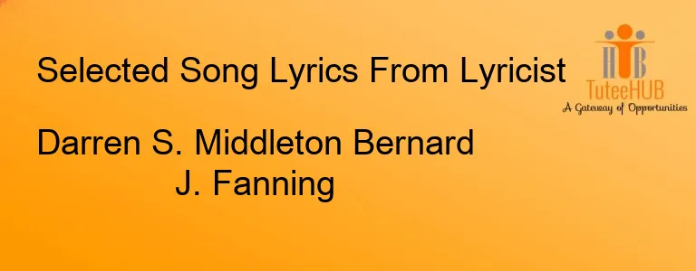 Darren S. Middleton Bernard J. Fanning