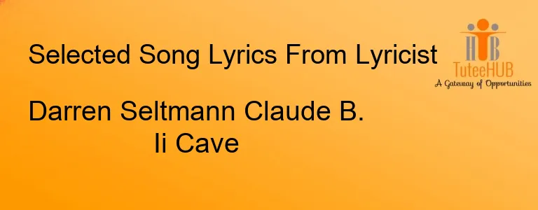 Darren Seltmann Claude B. Ii Cave