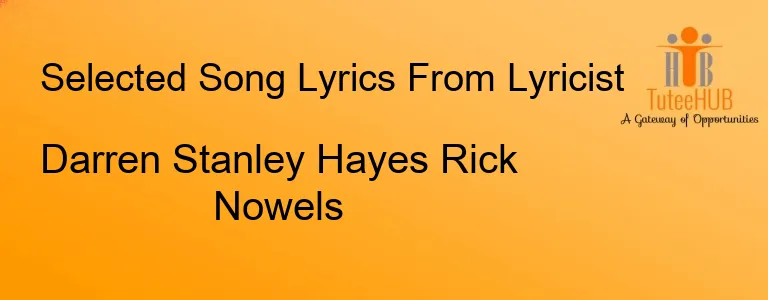 Darren Stanley Hayes Rick Nowels