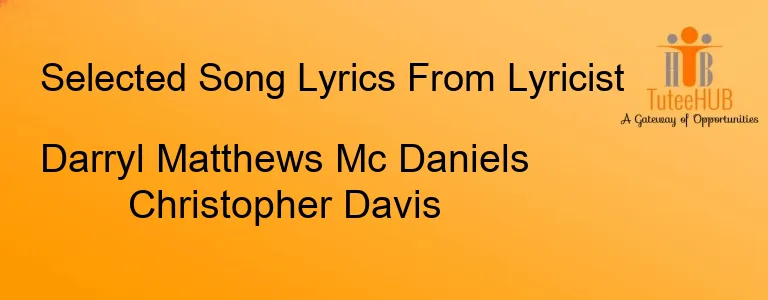 Darryl Matthews Mc Daniels Christopher Davis