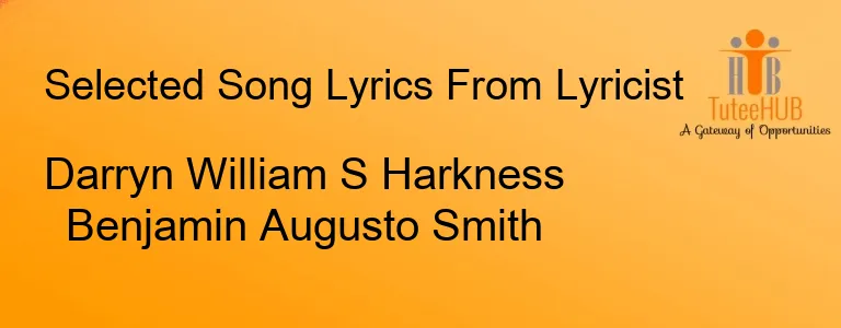 Darryn William S Harkness Benjamin Augusto Smith