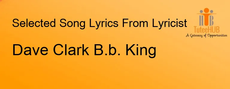 Dave Clark B.b. King