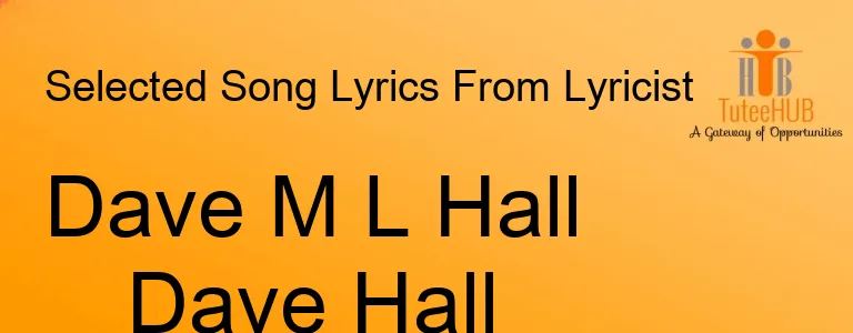 Dave M L Hall Dave Hall