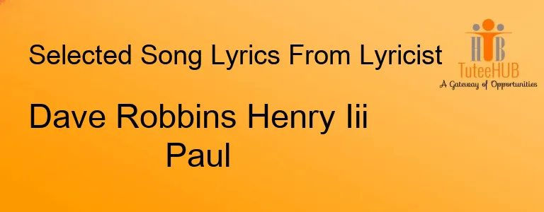 Dave Robbins Henry Iii Paul