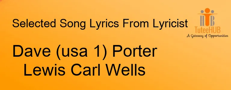 Dave (usa 1) Porter Lewis Carl Wells