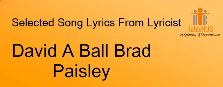 David A Ball Brad Paisley