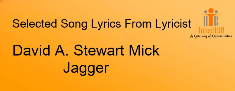 David A. Stewart Mick Jagger