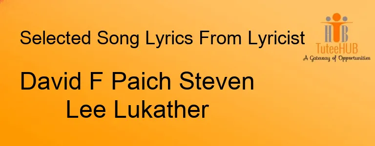 David F Paich Steven Lee Lukather