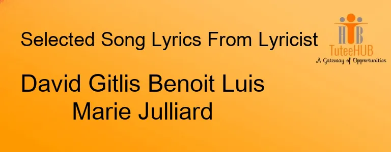 David Gitlis Benoit Luis Marie Julliard