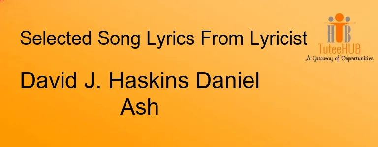 David J. Haskins Daniel Ash