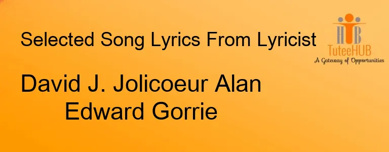 David J. Jolicoeur Alan Edward Gorrie