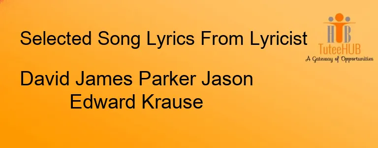 David James Parker Jason Edward Krause