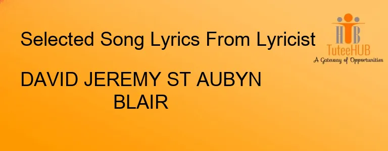 DAVID JEREMY ST AUBYN BLAIR