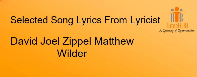 David Joel Zippel Matthew Wilder
