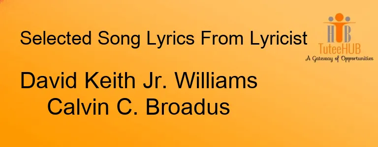 David Keith Jr. Williams Calvin C. Broadus