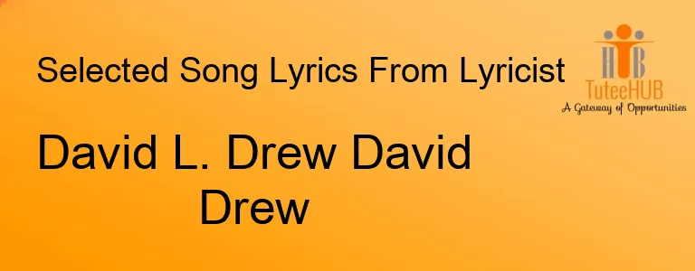 David L. Drew David Drew