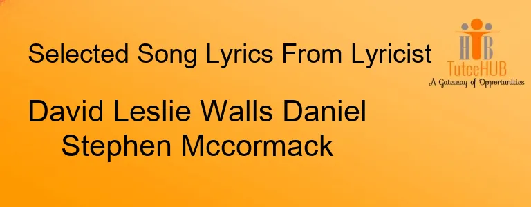 David Leslie Walls Daniel Stephen Mccormack