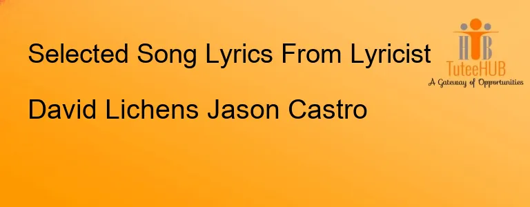 David Lichens Jason Castro