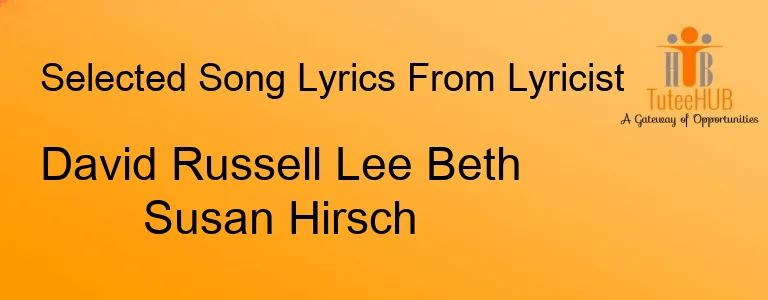 David Russell Lee Beth Susan Hirsch