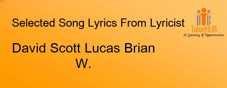 David Scott Lucas Brian W.