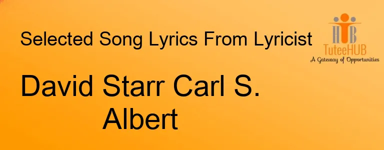 David Starr Carl S. Albert
