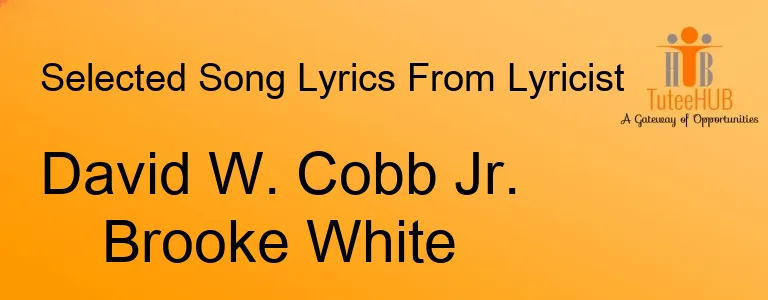 David W. Cobb Jr. Brooke White