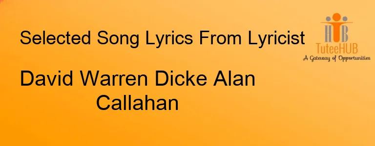 David Warren Dicke Alan Callahan