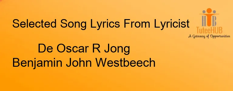De Oscar R Jong Benjamin John Westbeech