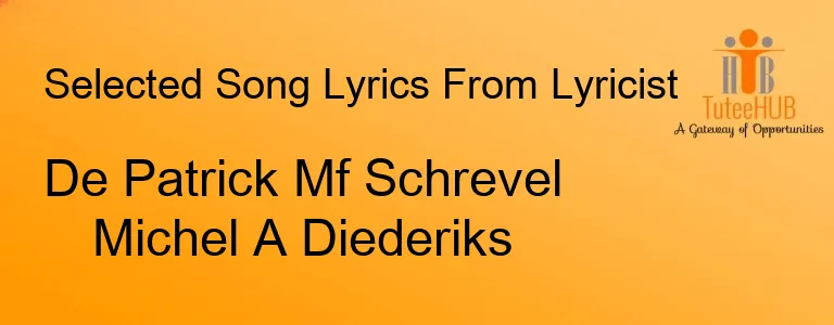 De Patrick Mf Schrevel Michel A Diederiks