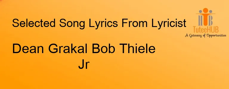 Dean Grakal Bob Thiele Jr