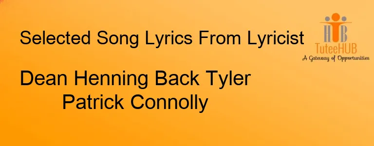 Dean Henning Back Tyler Patrick Connolly