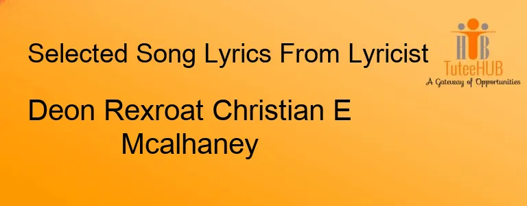 Deon Rexroat Christian E Mcalhaney