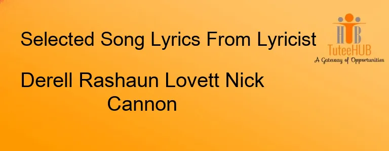 Derell Rashaun Lovett Nick Cannon