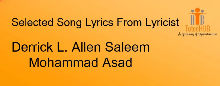 Derrick L. Allen Saleem Mohammad Asad