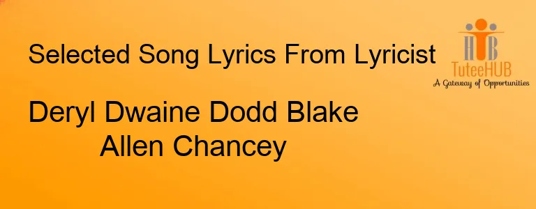 Deryl Dwaine Dodd Blake Allen Chancey