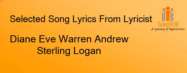 Diane Eve Warren Andrew Sterling Logan