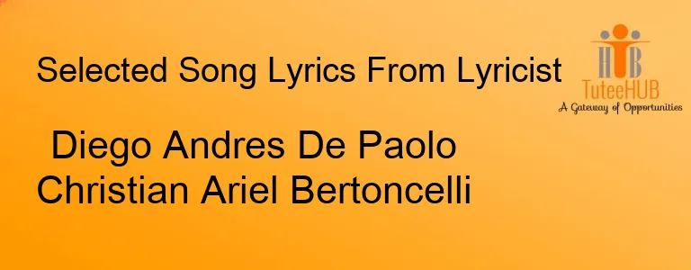 Diego Andres De Paolo Christian Ariel Bertoncelli