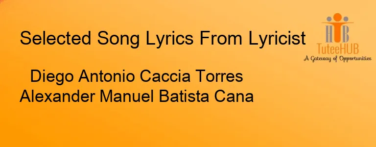 Diego Antonio Caccia Torres Alexander Manuel Batista Cana