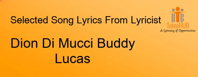 Dion Di Mucci Buddy Lucas