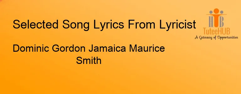 Dominic Gordon Jamaica Maurice Smith