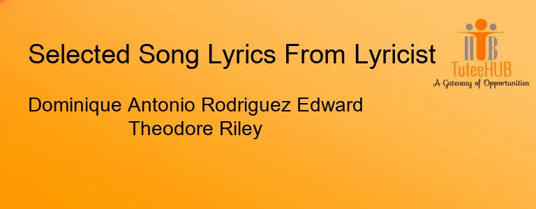 Dominique Antonio Rodriguez Edward Theodore Riley