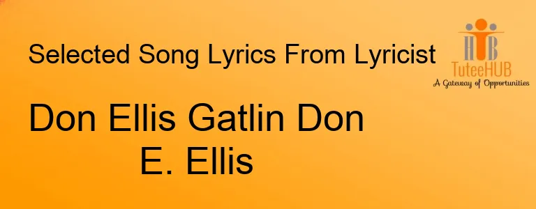 Don Ellis Gatlin Don E. Ellis